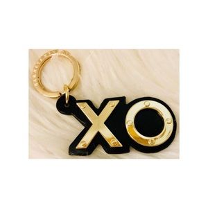 LAST 1 Barneys New York Keyfob XO gold on Black